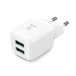 Sign Mini Fast Charger Dual Usb, 2.4a, White - Oplader