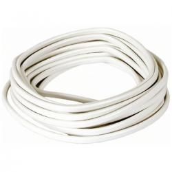 Nq Power Oval Mains Cable H03vvh2-f (2x0.75mm) 10m, White - Ledning