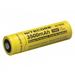Nitecore NL1835 18650 3500 mAh (med knop) Genopladeligt Batteri - Batteri