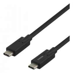 Deltaco Usb-c - Usb-c Cable, 5gbit/s, 5a, 2m, Black - Ledning