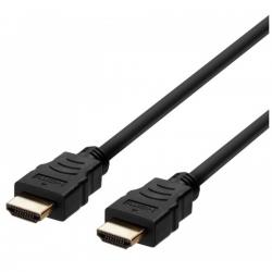 Deltaco Hdmi A Male-a Male Uh Speed Certified 2.1 0,5m Blk - Ledning