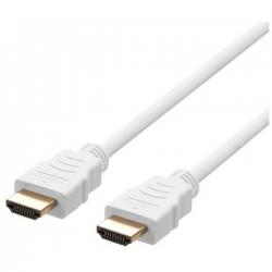 Deltaco Hdmi A Male-a Male Uh Speed Certified 2.1 3m White - Ledning